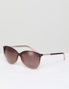 Ted Baker Tb1495 147 Raven Round Sunglasses In Brown - Brown