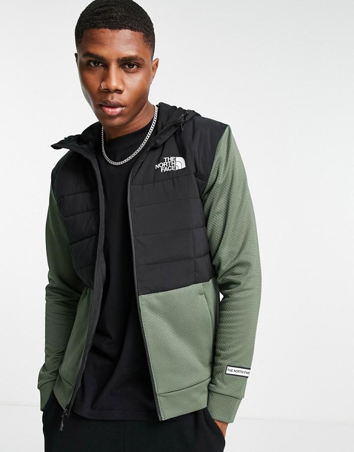 The North Face Hybrid Insulated Jacket In Khaki-green