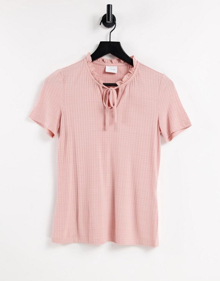 Vila Polo Top In Pink