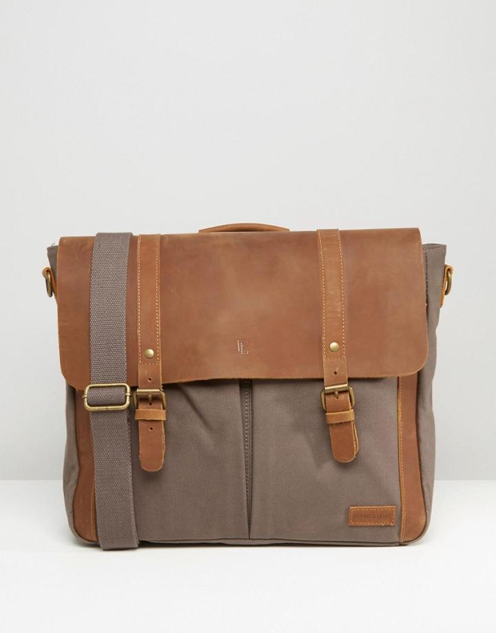 Forbes & Lewis Leather Wiltshire Satchel In Gray - Gray