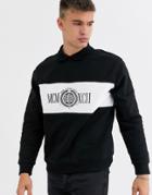 New Look Collared Mcm Sweat In Black