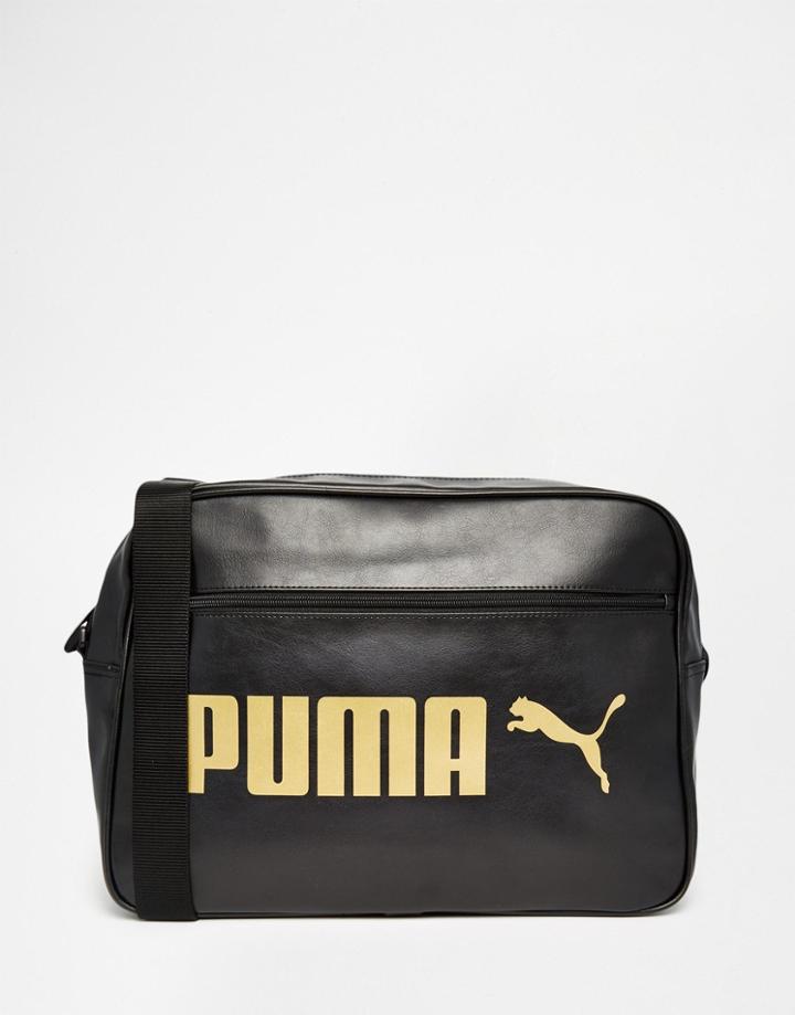 Puma Campus Messenger Bag In Black 7384301 - Black