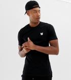 Good For Nothing Muscle T-shirt In Black With Chest Logo Exclusive To Asos - Red