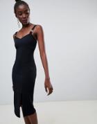 River Island Chain Detail Bodycon Dress-black