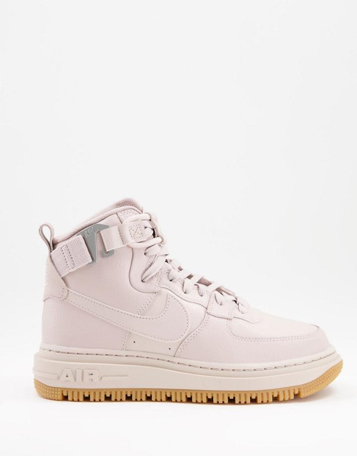 Nike Air Force 1 High Utility 3.0 Sneaker Boots In Fossil Stone/pearl White-neutral