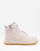 Nike Air Force 1 High Utility 3.0 Sneaker Boots In Fossil Stone/pearl White-neutral