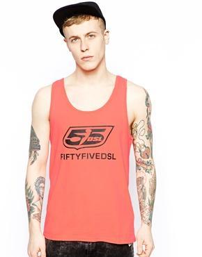 55dsl Tank With Classic Logo - Pink