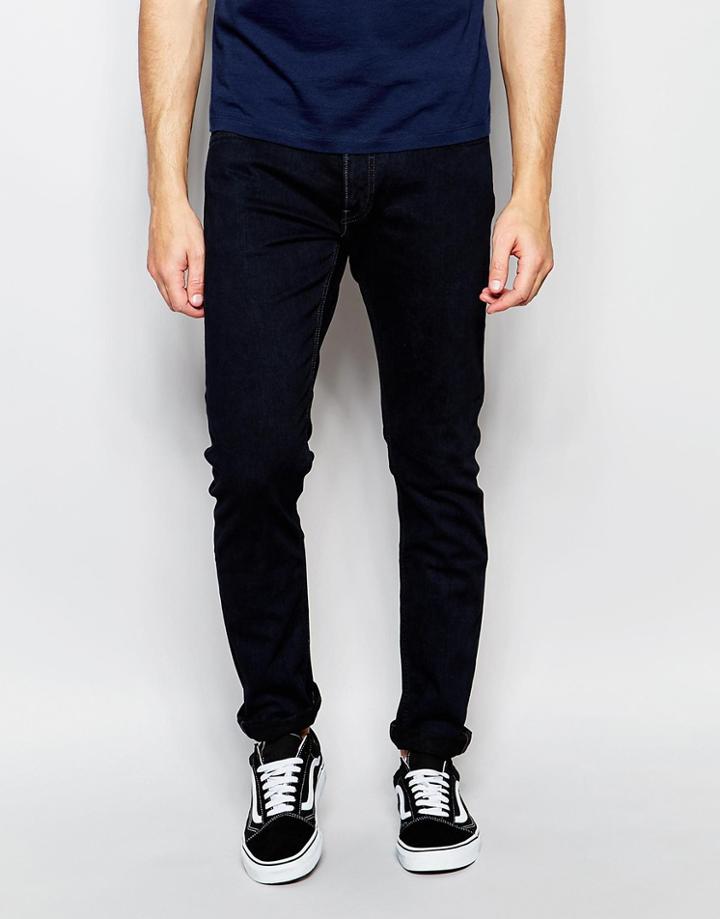 Lee Jeans Luke Stretch Skinny Fit Raven Cloud Black Overdye - Raven Cloud