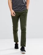 Troy Slim Fit Chino With Turn Ups - Green