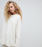 Weekday Soft Touch Oversized Sweater In Off White