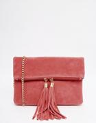 Yoki Fashion Cross Body Bag With Tassle - Melon