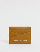 Smith & Canova Leather Card Holder-brown