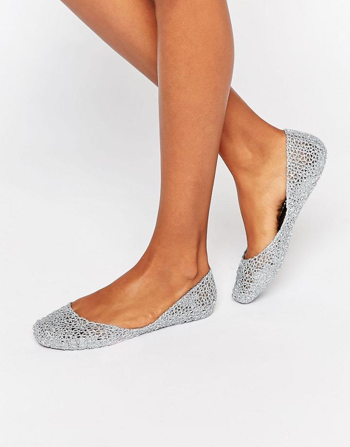 Melissa Caged Upper Ballerina - Silver