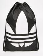 Adidas Originals Drawstring Backpack In Black - Black