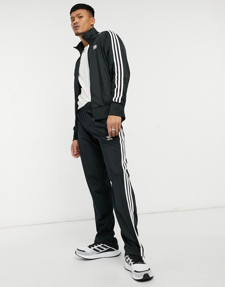 Adidas Originals Adicolor Firebird Three Stripe Sweatpants In Black