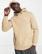 Adidas Originals Essentials Hoodie In Beige-neutral