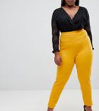 Lasula Plus Cigarette Pants In Yellow - Yellow