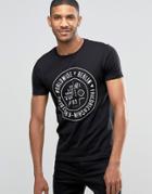 Asos T-shirt With Berlin Print In Black - Black