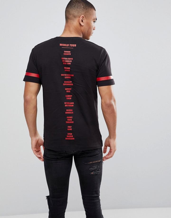 Only & Sons World Tour T-shirt - Black