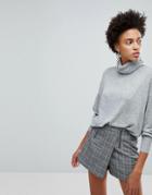 Stradivarius Oversize Turtleneck - Gray