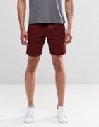 New Look Chino Shorts In Rust - Red