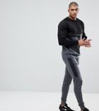 Nicce London Tall Skinny Track Joggers In Gray - Gray