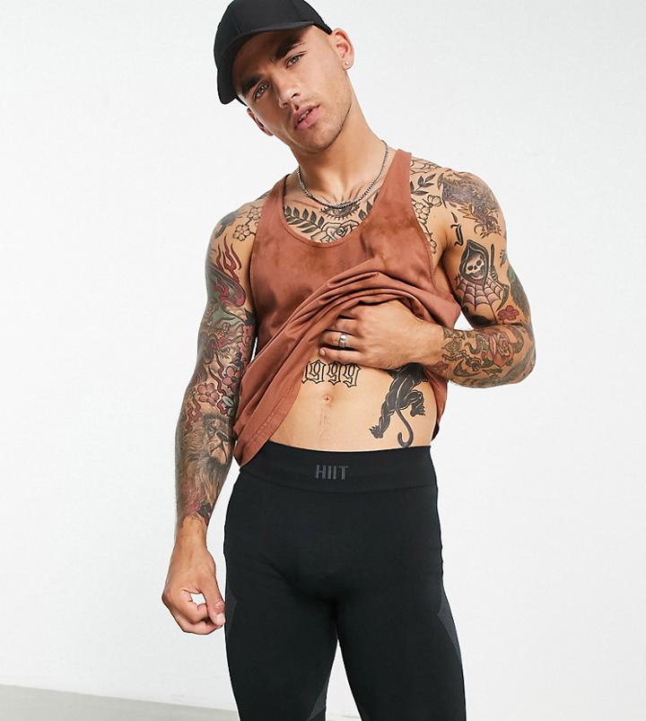 Hiit Seamless Training Legging Short In Black