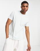 Topman Classic Fit Organic T-shirt In Light Blue