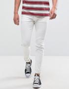 Jack & Jones Intelligence Jeans In Slim Fit In White - White