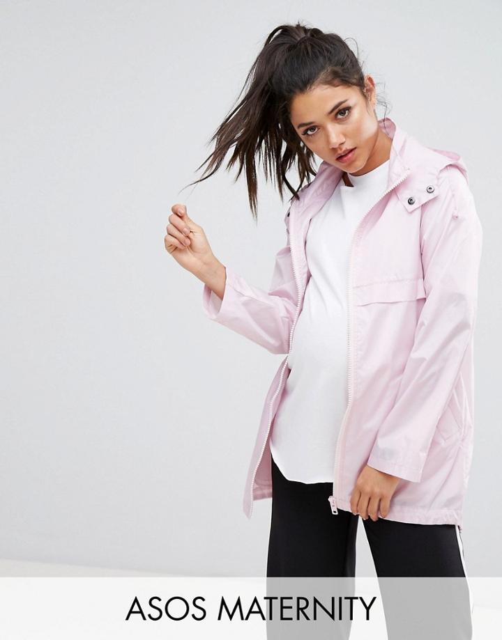 Asos Maternity Pac A Trench - Pink
