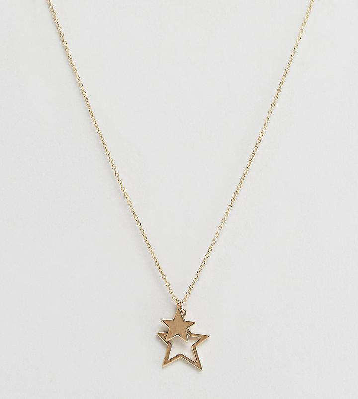 Orelia Gold Plated Star Pendant Necklace In Gift Box - Gold