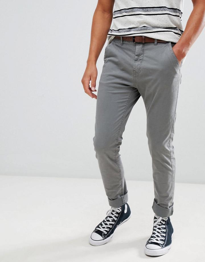 Blend Chinos With Belt - Beige