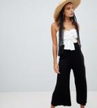 New Look Color Block Bow Front Jumpsuit
