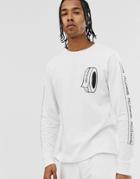 M.c.overalls Tape Long Sleeve Top In White
