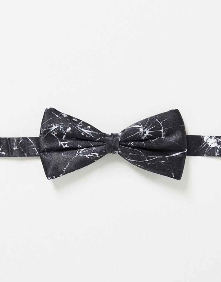 Bolongaro Trevor Broken Glass Bow Tie-black