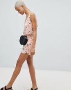 Pieces Floral Short Two-piece - Pink