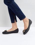Head Over Heels By Dune Bow Ballerina Flat - Black