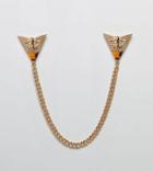Reclaimed Vintage Inspired Jewelled Collar Tips In Gold Exclusive To Asos - Gold