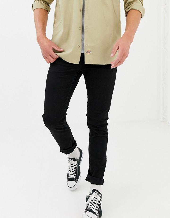 Only & Sons Slim Fit Stretch Jeans In Black
