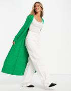 Asos Design Knitted Button Through Midi Dress In Space Dye-blues