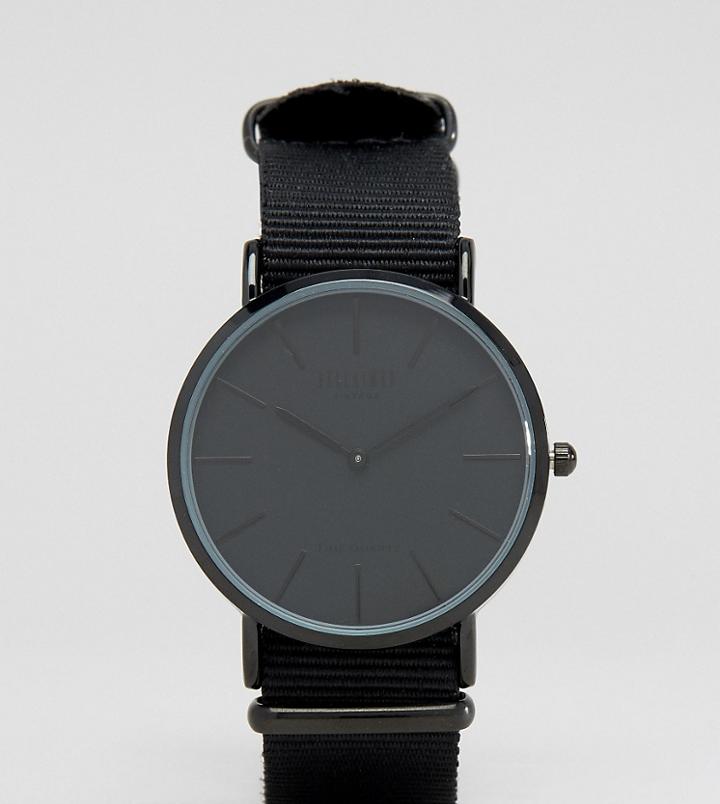 Reclaimed Vintage Inspired Canvas Watch In Black Exclusive To Asos - Black