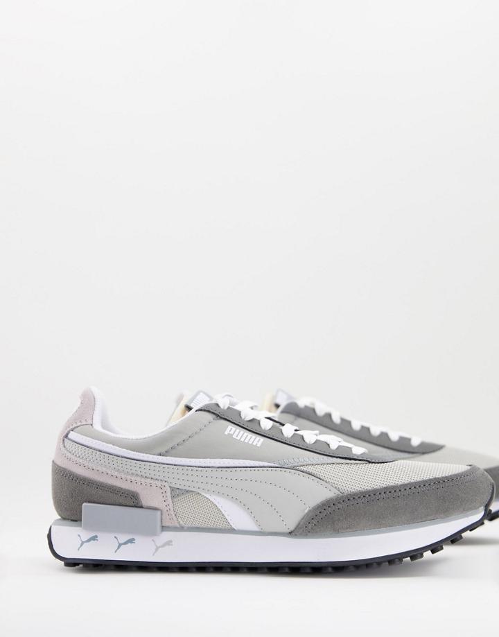 Puma Future Rider Multi Cat Sneakers In Gray - Exclusive To Asos-grey