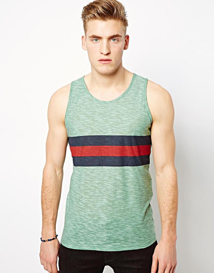 Selected Tank Stripe - Green