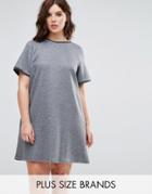 Elvi Gray Quilted Dress - Gray