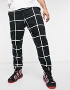 Wesc Windowpane Sweatpants-black