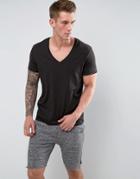 G-star Raw T-shirt With V-neck In 2 Pack Black - Black