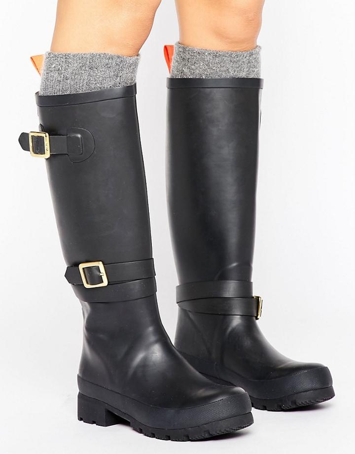 Juju Heritage Wellington Buckle Boot - Black