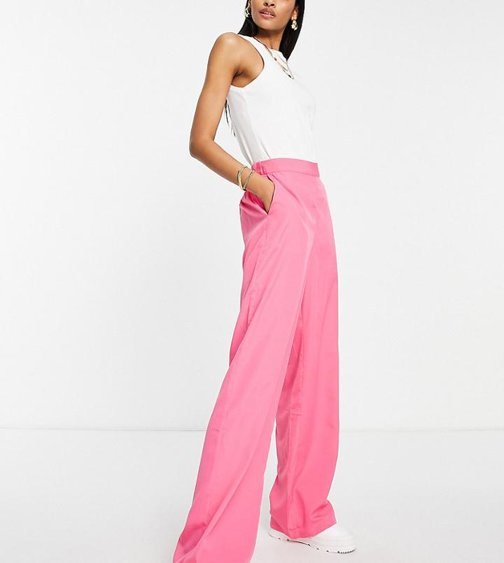 Vero Moda Tall Wide Leg Pants In Pink
