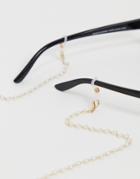 Pieces Pearl Sunglasses Chain-white