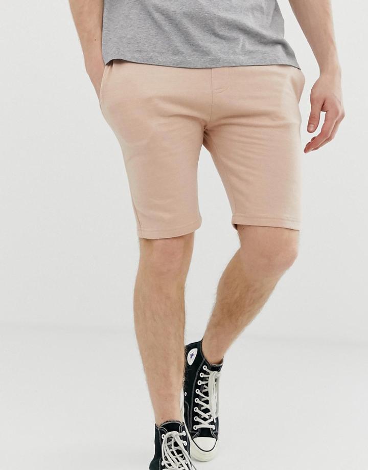 Soul Star Jersey Shorts-pink